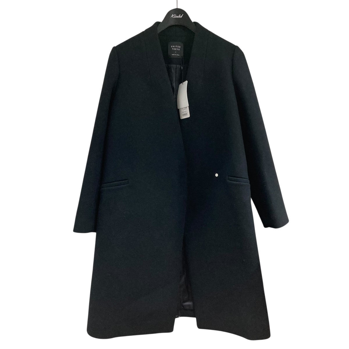 UNITED TOKYOチェスターコート 黒 3(L) UNITED TOKYO(ユナイテッドトウキョウ) チェスターコート142551003