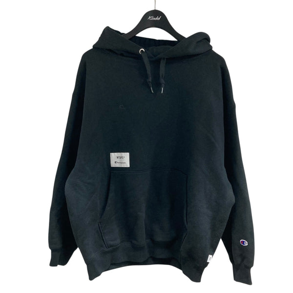 Champion×WTAPS プルオーバーパーカー C8-Z110 ブラック サイズ S