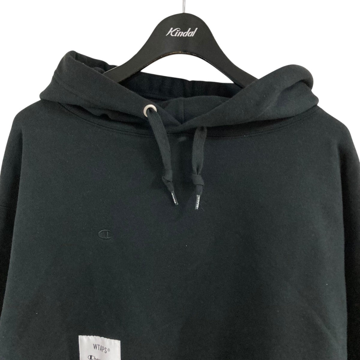 Champion×WTAPS プルオーバーパーカー C8-Z110 ブラック サイズ S