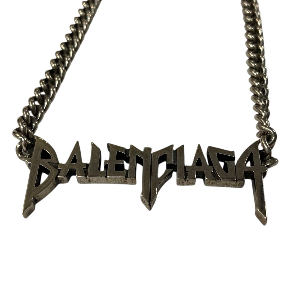 BALENCIAGA(バレンシアガ) メタルロゴネックレス サイズ