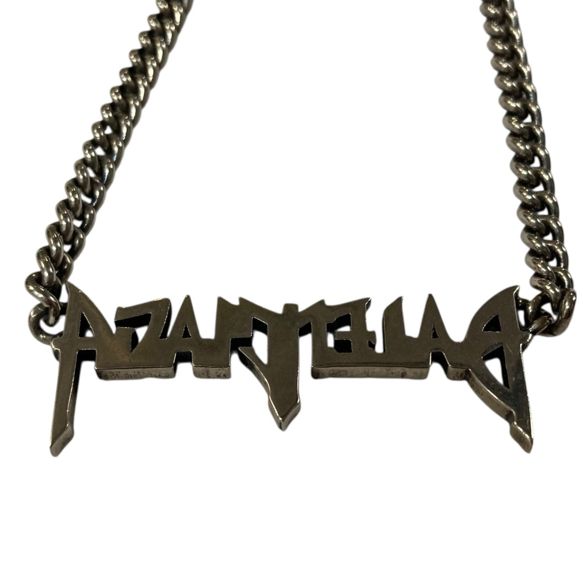 バレンシアガ メタル ネックレス BALENCIAGA バレンシアガ メタルディテールロゴ ネックレス