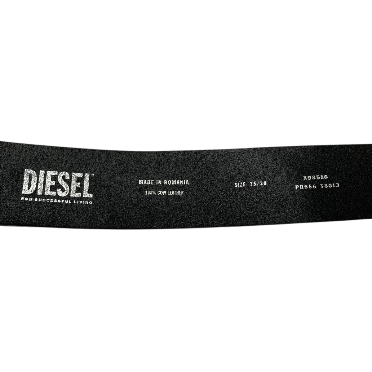 DIESEL(ディーゼル) レザーベルト X08516 PR666 ブラック サイズ 75/30