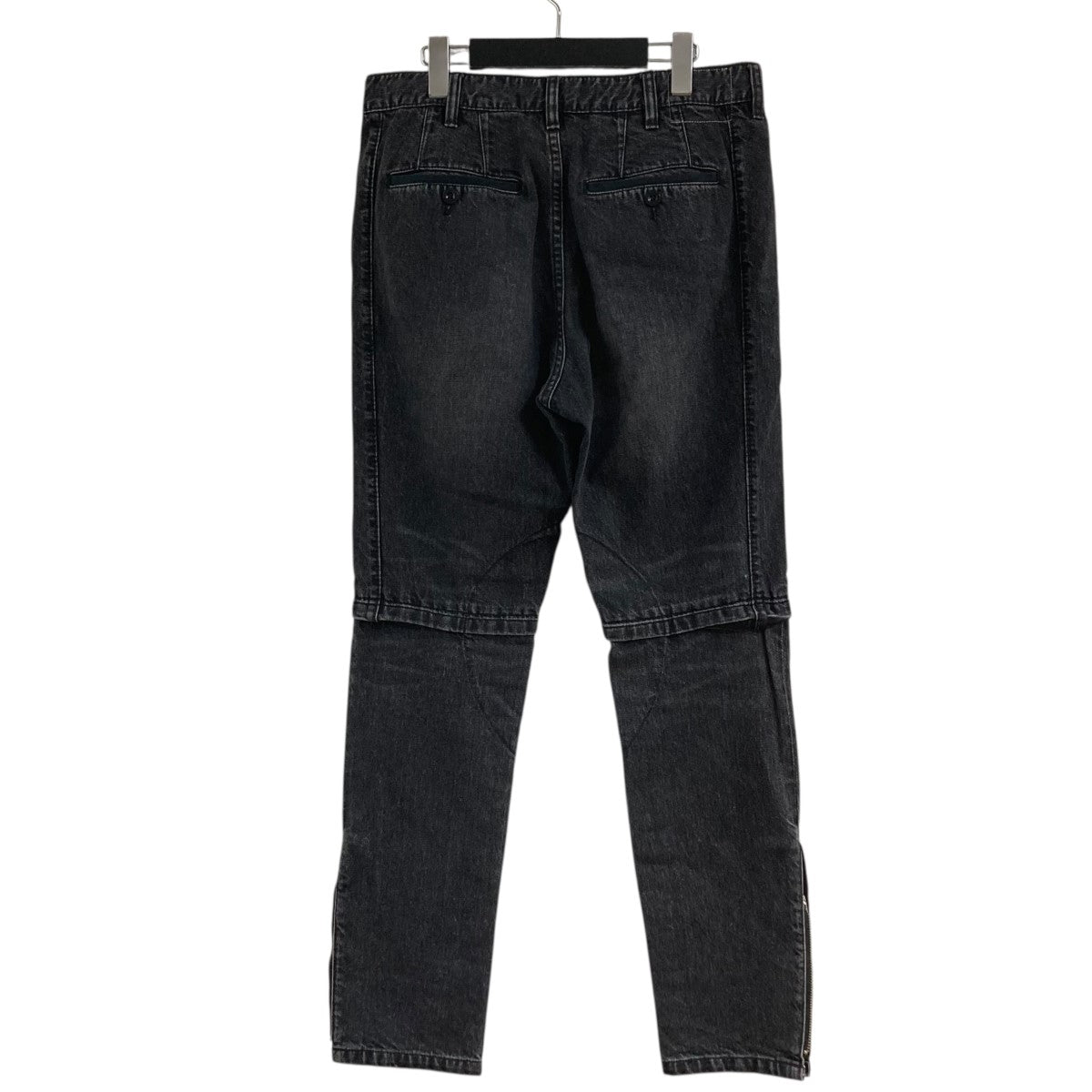 sacai(サカイ) ヘムジップデニムパンツ19-01902M 19-01902M ブラック