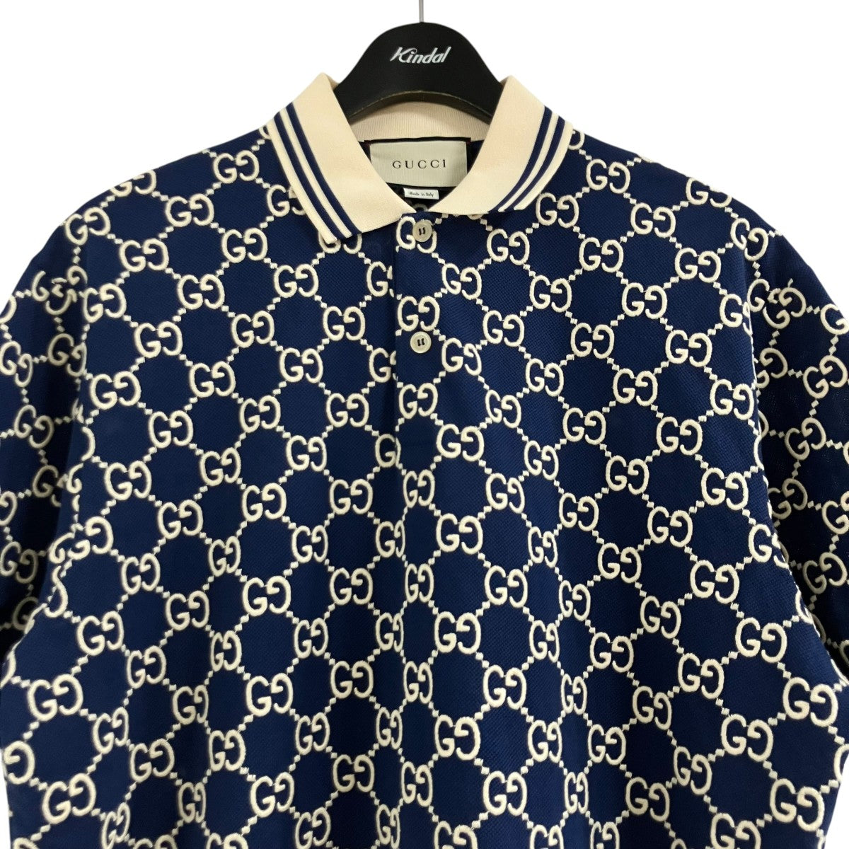GUCCI ストレッチコットン ポロシャツ 古着・中古-2枚目のアイテム画像