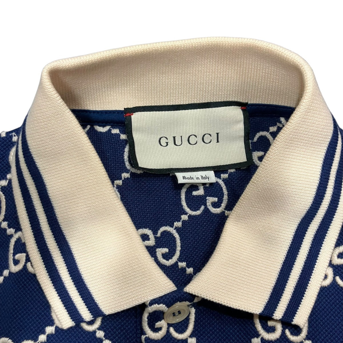 GUCCI ストレッチコットン ポロシャツ 古着・中古-5枚目のアイテム画像