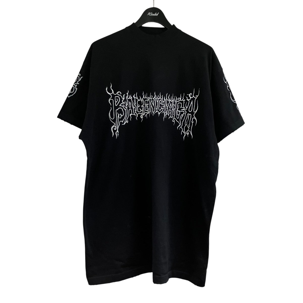 BALENCIAGA ダークウェーブロゴTシャツ 古着・中古-1枚目のアイテム画像