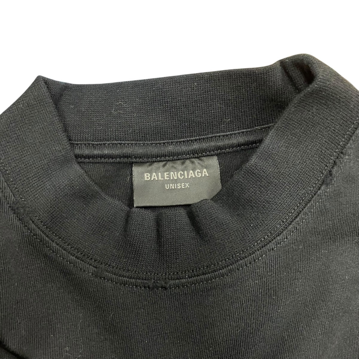 BALENCIAGA ダークウェーブロゴTシャツ 古着・中古-5枚目のアイテム画像