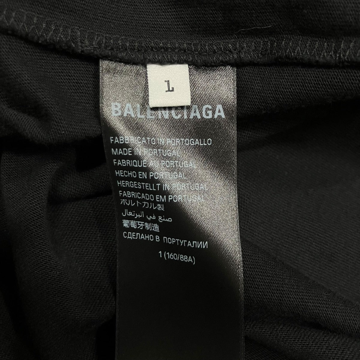 BALENCIAGA ダークウェーブロゴTシャツ 古着・中古-6枚目のアイテム画像