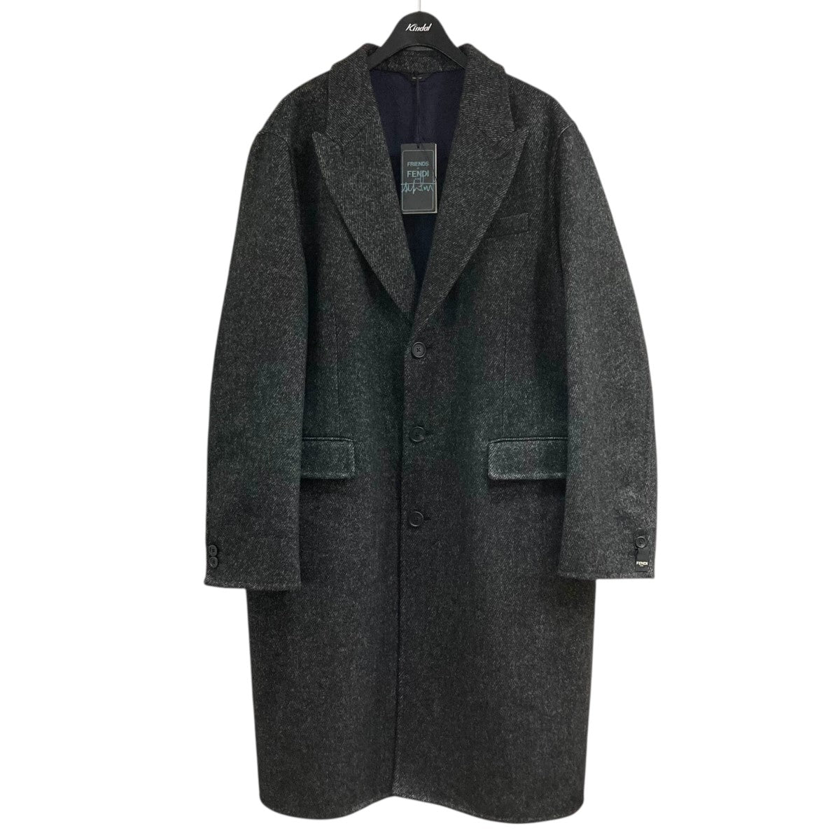 FENDI(フェンディ) モンスターレザージャケット FPG317 ブラウン