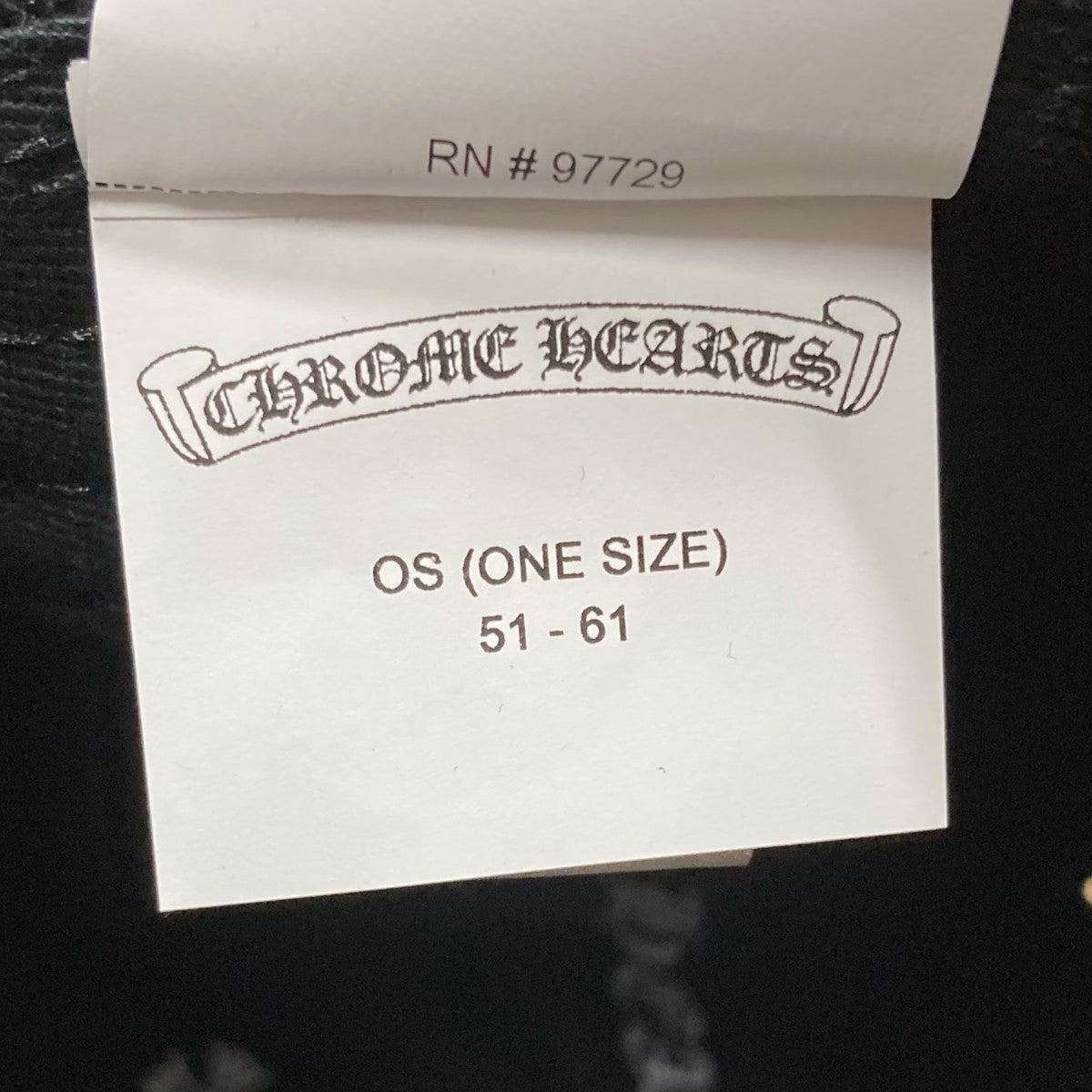 CHROME HEARTS(クロムハーツ) クロスブラックデニムキャップ