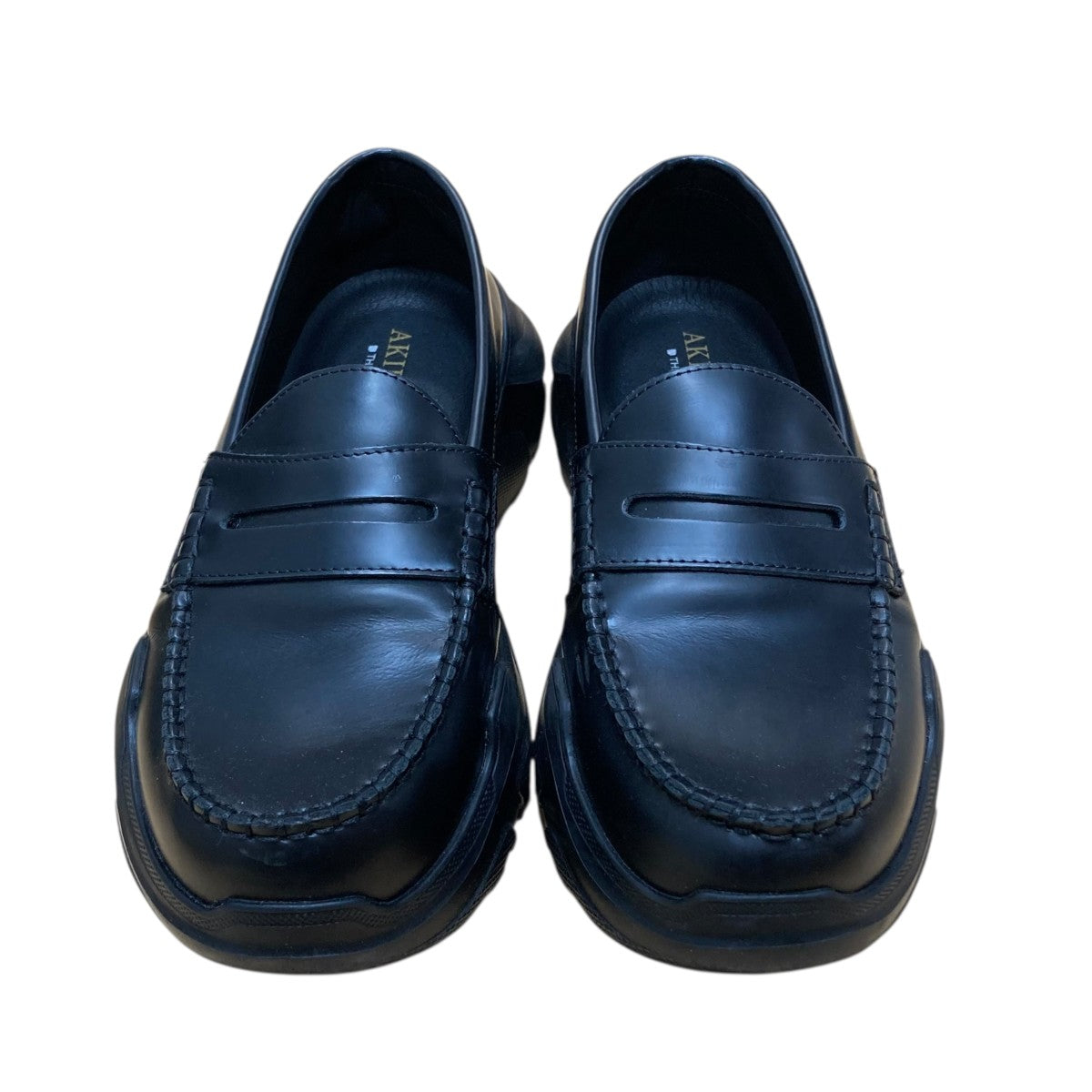 AKIKOAOKI(アキコアオキ) REGULATED GRAVITYローファー ブラック