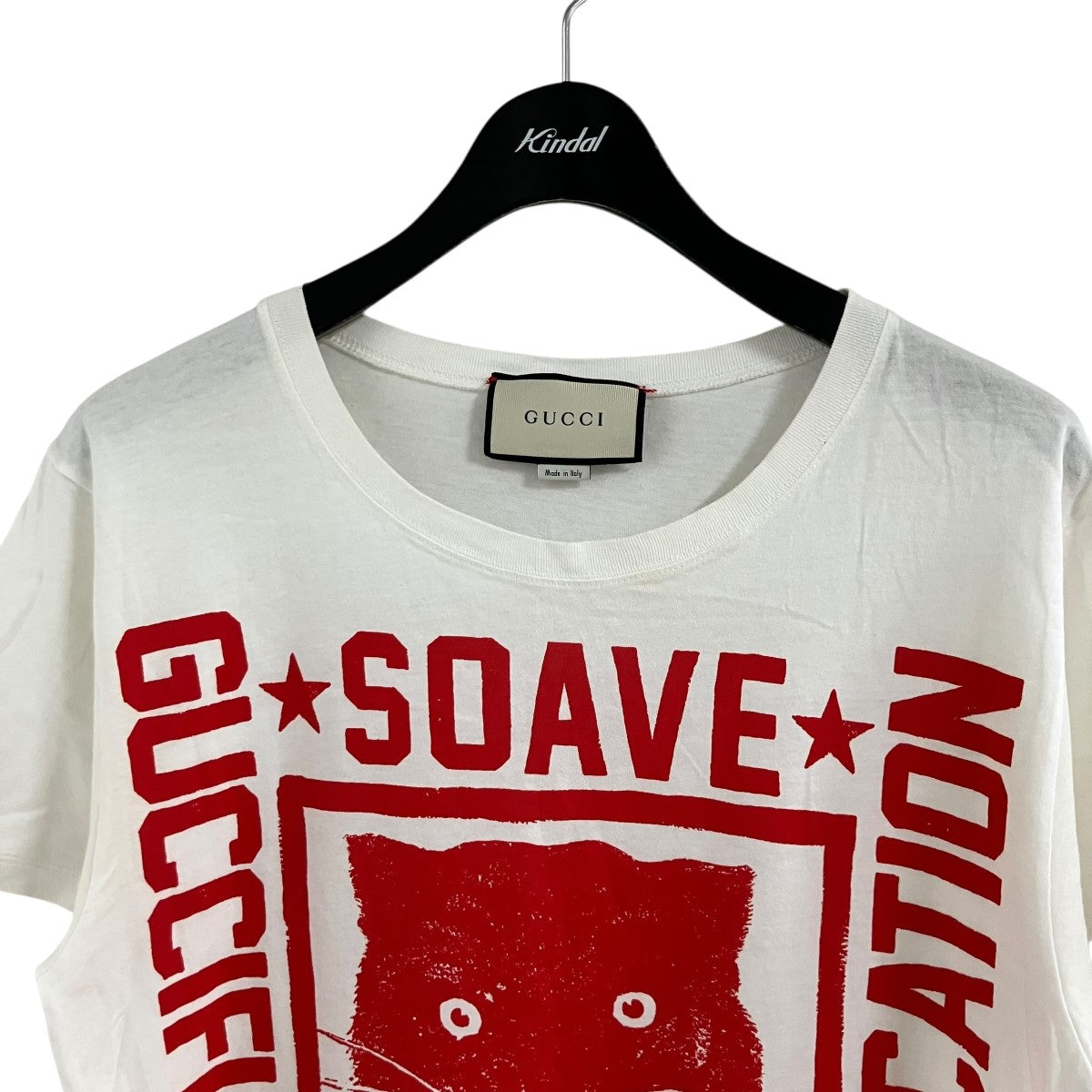 GUCCI(グッチ) キャットプリントTシャツ ホワイト サイズ XS｜【公式