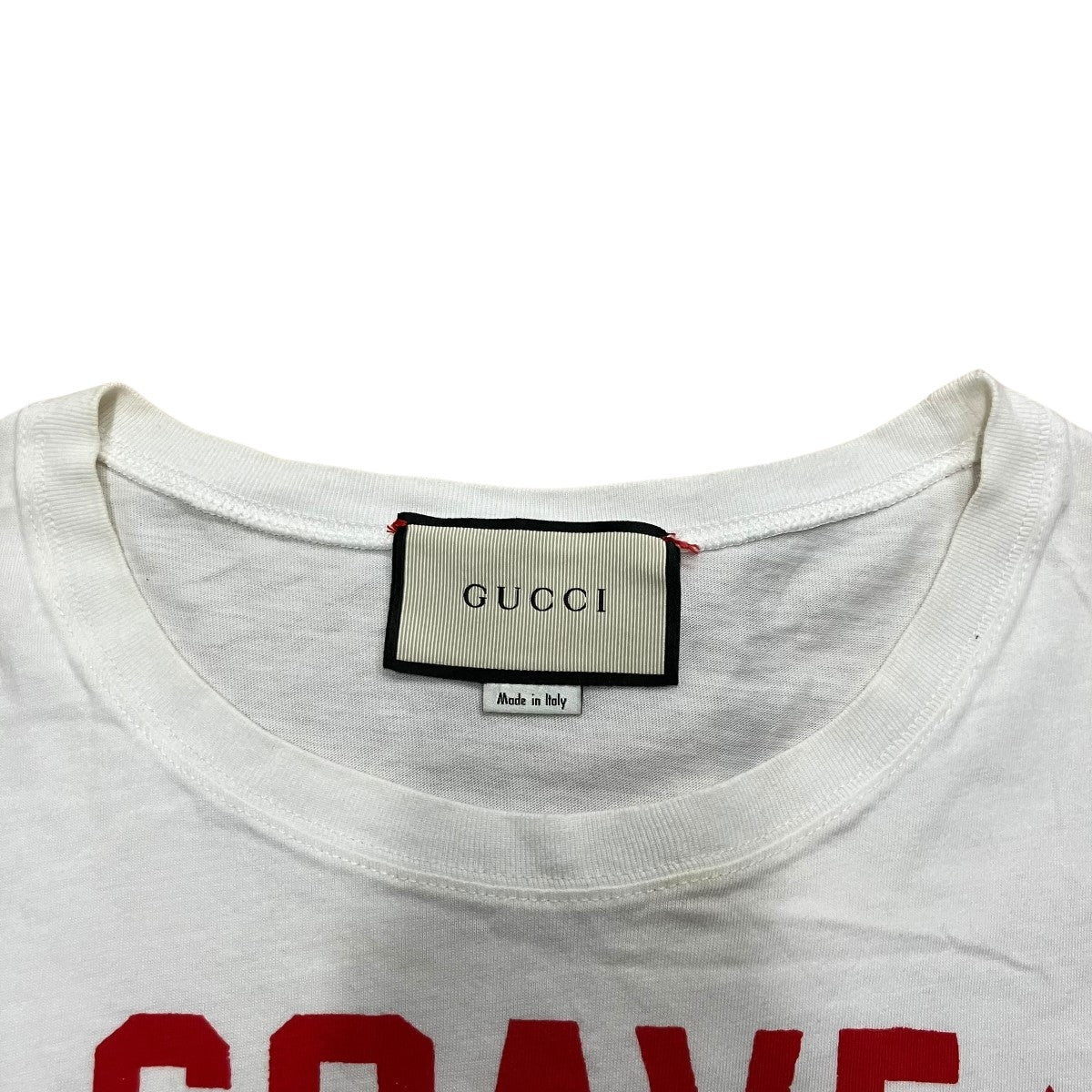 GUCCI(グッチ) キャットプリントTシャツ ホワイト サイズ XS｜【公式