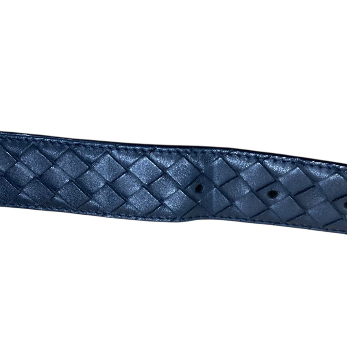 BOTTEGA VENETA(ボッテガヴェネタ) レザーバックルベルト ネイビー