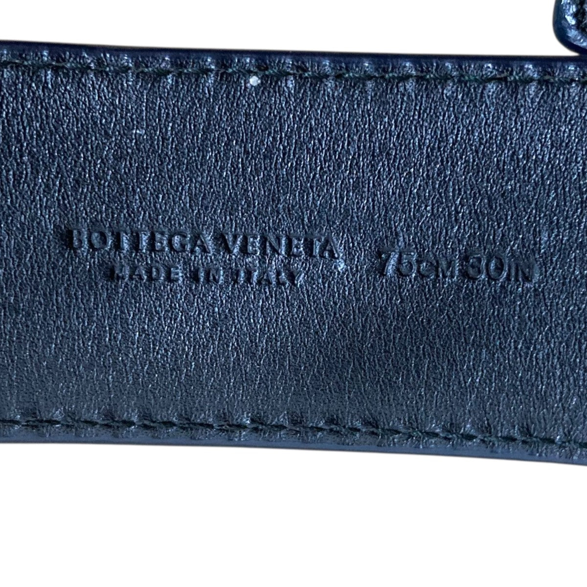 Bottega Veneta ネイビー レザーベルト BOTTEGA VENETA(ボッテガヴェネタ) レザーバックルベルト ネイビー