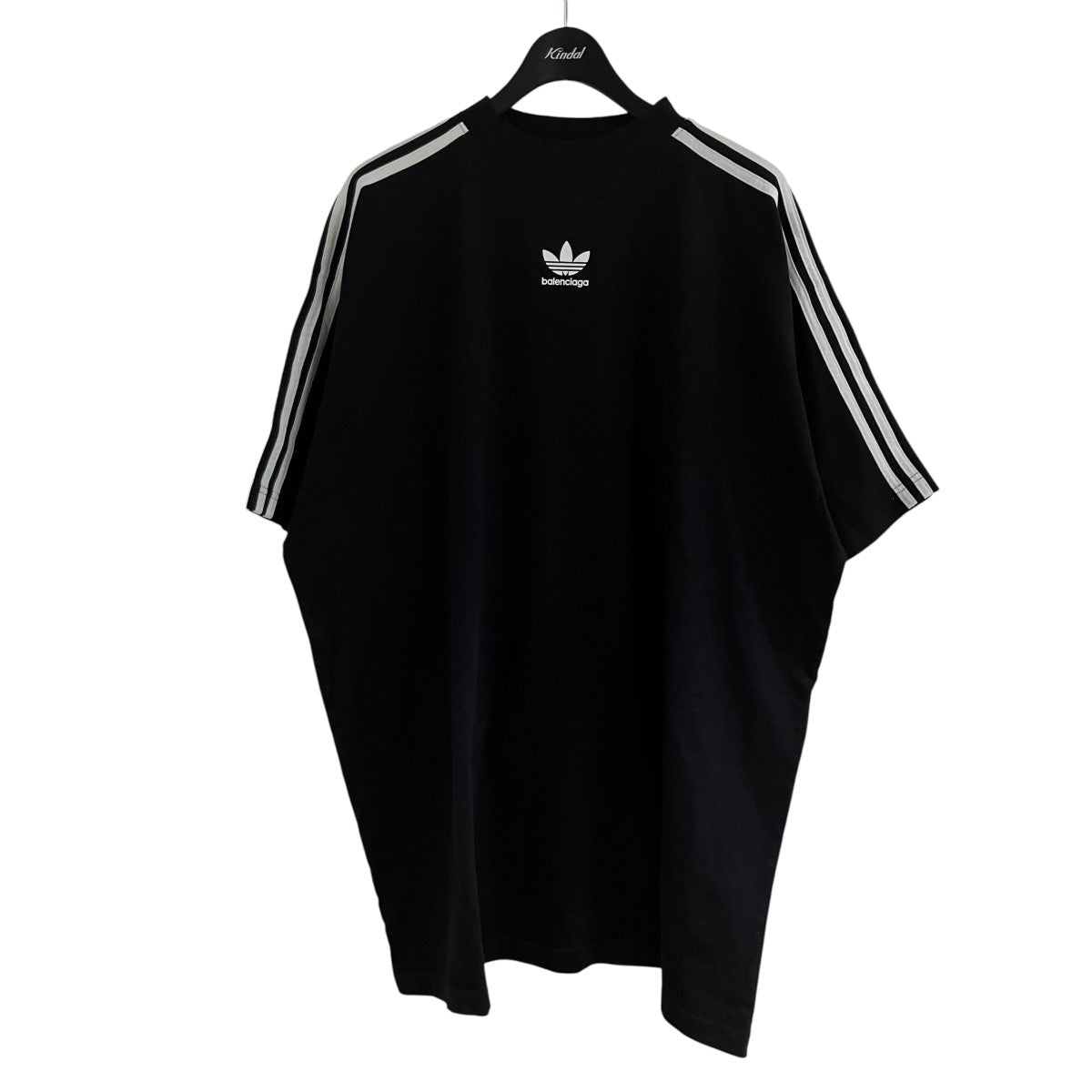 BALENCIAGA×adidas 3ストライプロゴプリントTシャツ 古着・中古-1枚目のアイテム画像