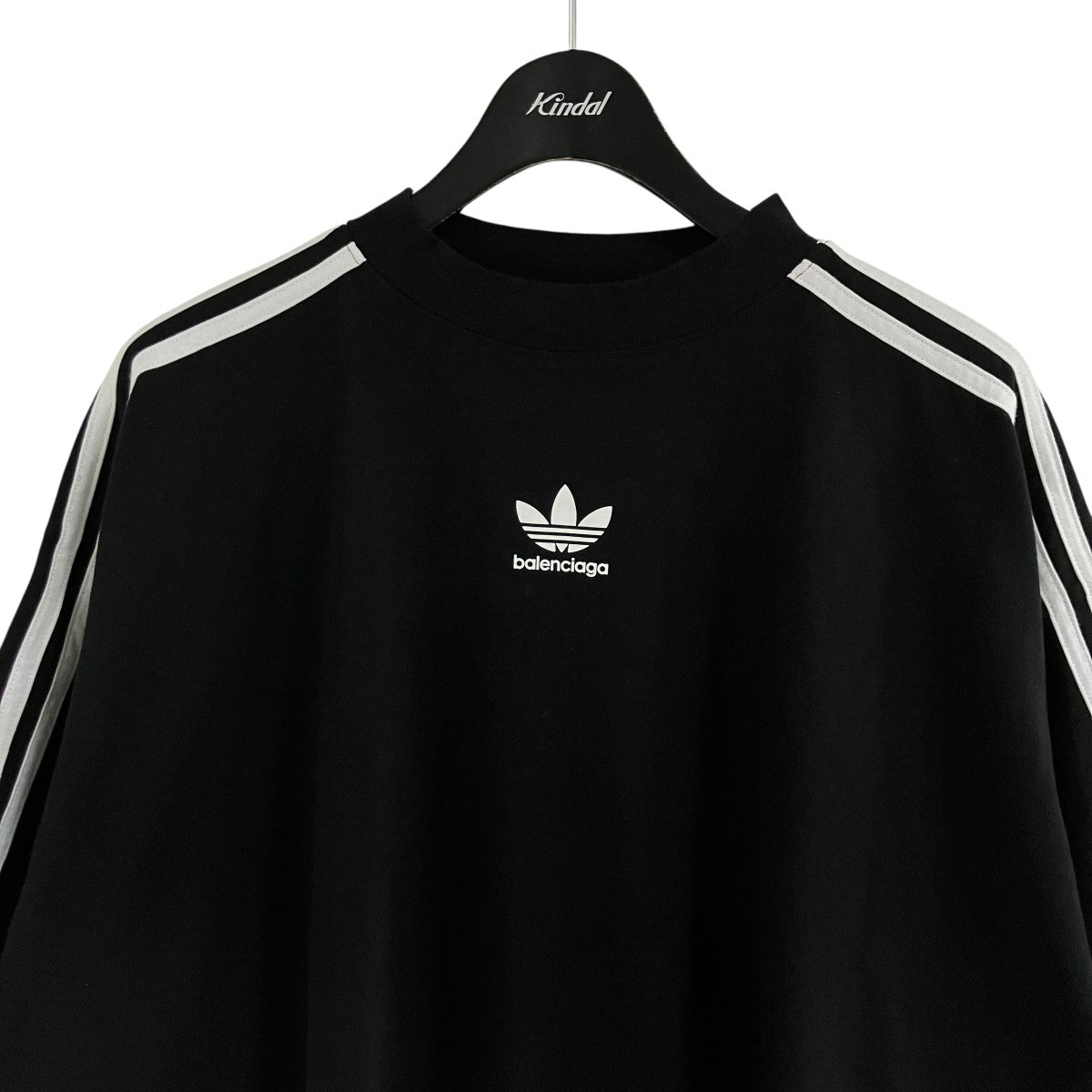 BALENCIAGA×adidas 3ストライプロゴプリントTシャツ 古着・中古-2枚目のアイテム画像