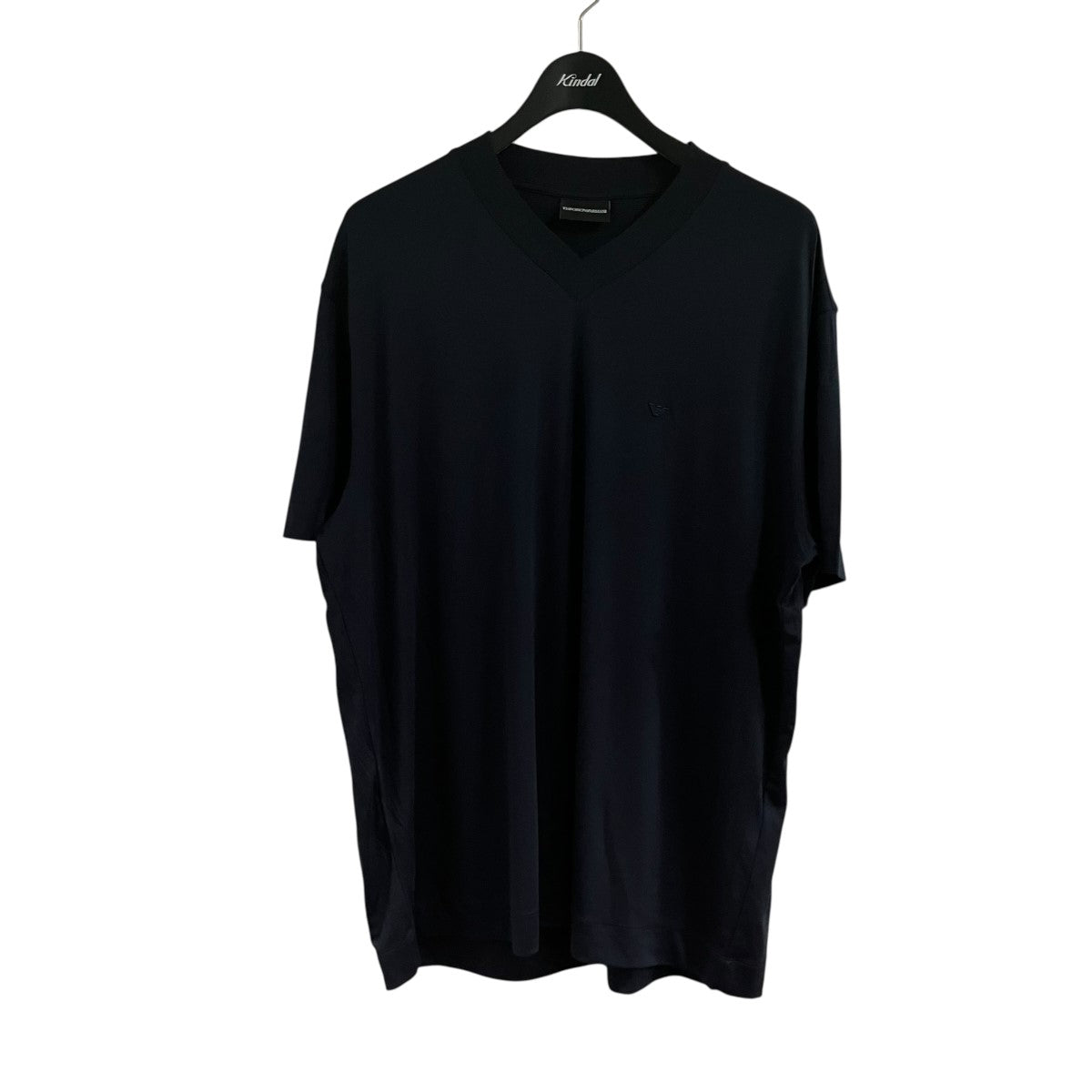 EMPORIO ARMANI VネックロゴTシャツ 古着・中古-1枚目のアイテム画像