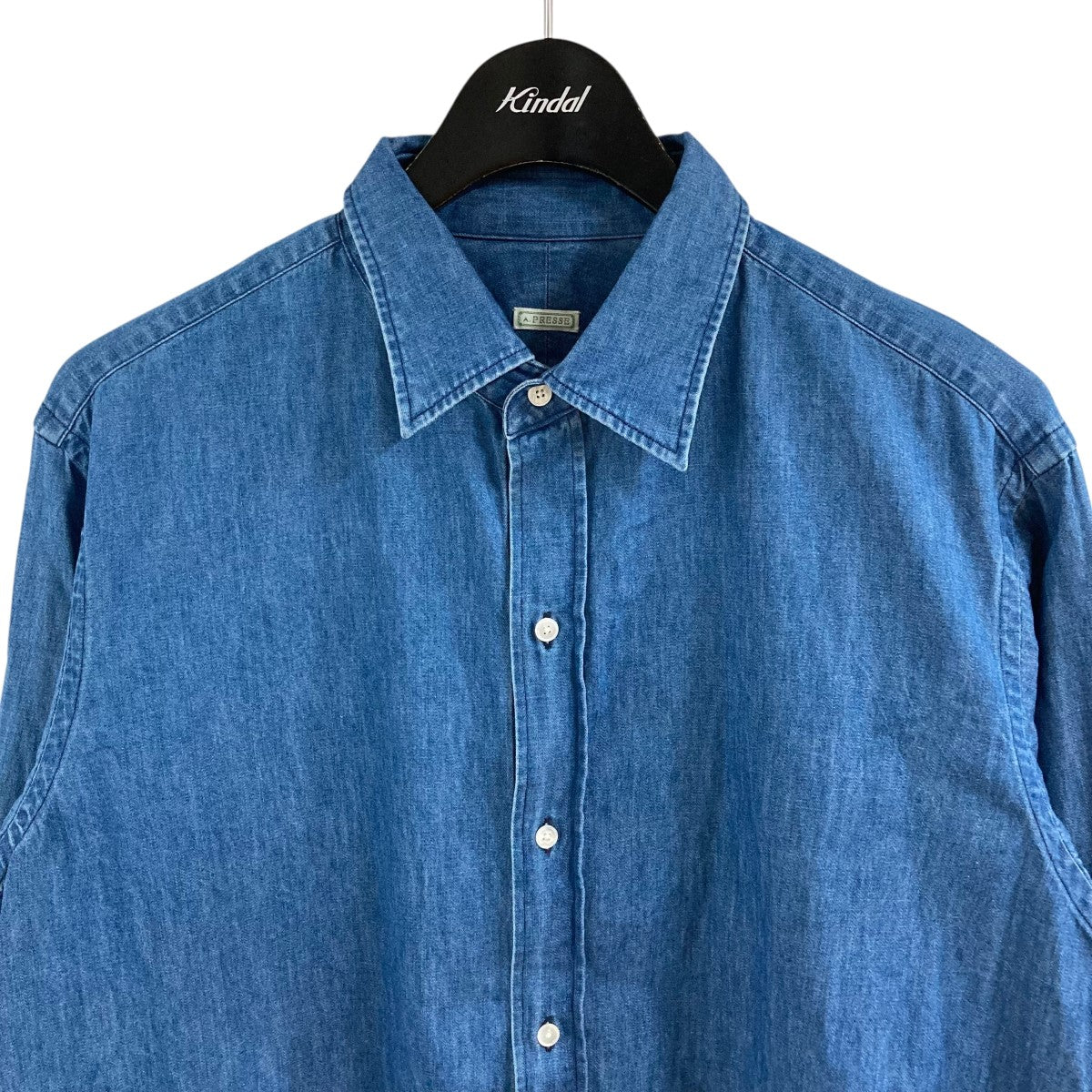 【darock 】A.PRESSE デニムシャツ A．PRESSE(アプレッセ) デニムシャツ 23AAP-02-08H インディゴ サイズ