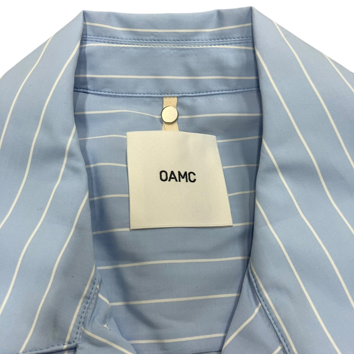 OAMC ストライプオープンカラーシャツ 古着・中古-5枚目のアイテム画像