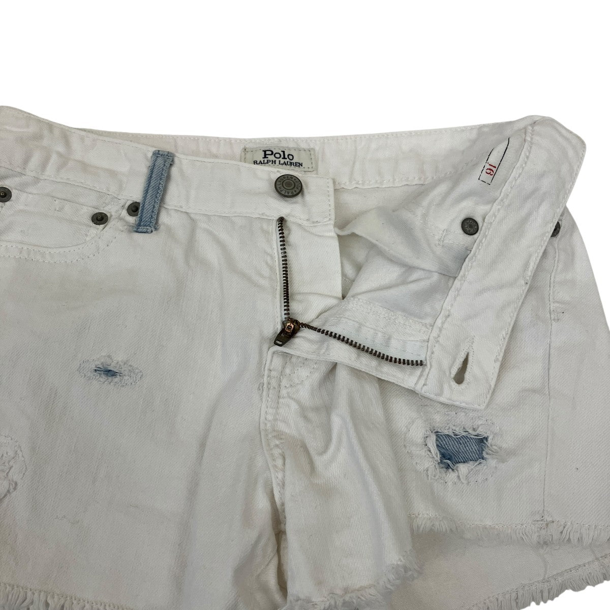 POLO RALPH LAUREN デニムダメージショートパンツ 古着・中古-3枚目のアイテム画像