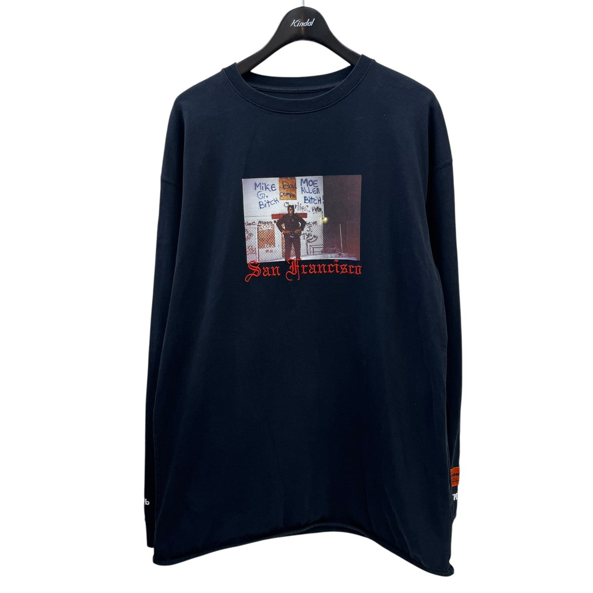 HERON PRESTON プリントロングスリーブTシャツHMAB005S20913028 古着・中古-1枚目のアイテム画像