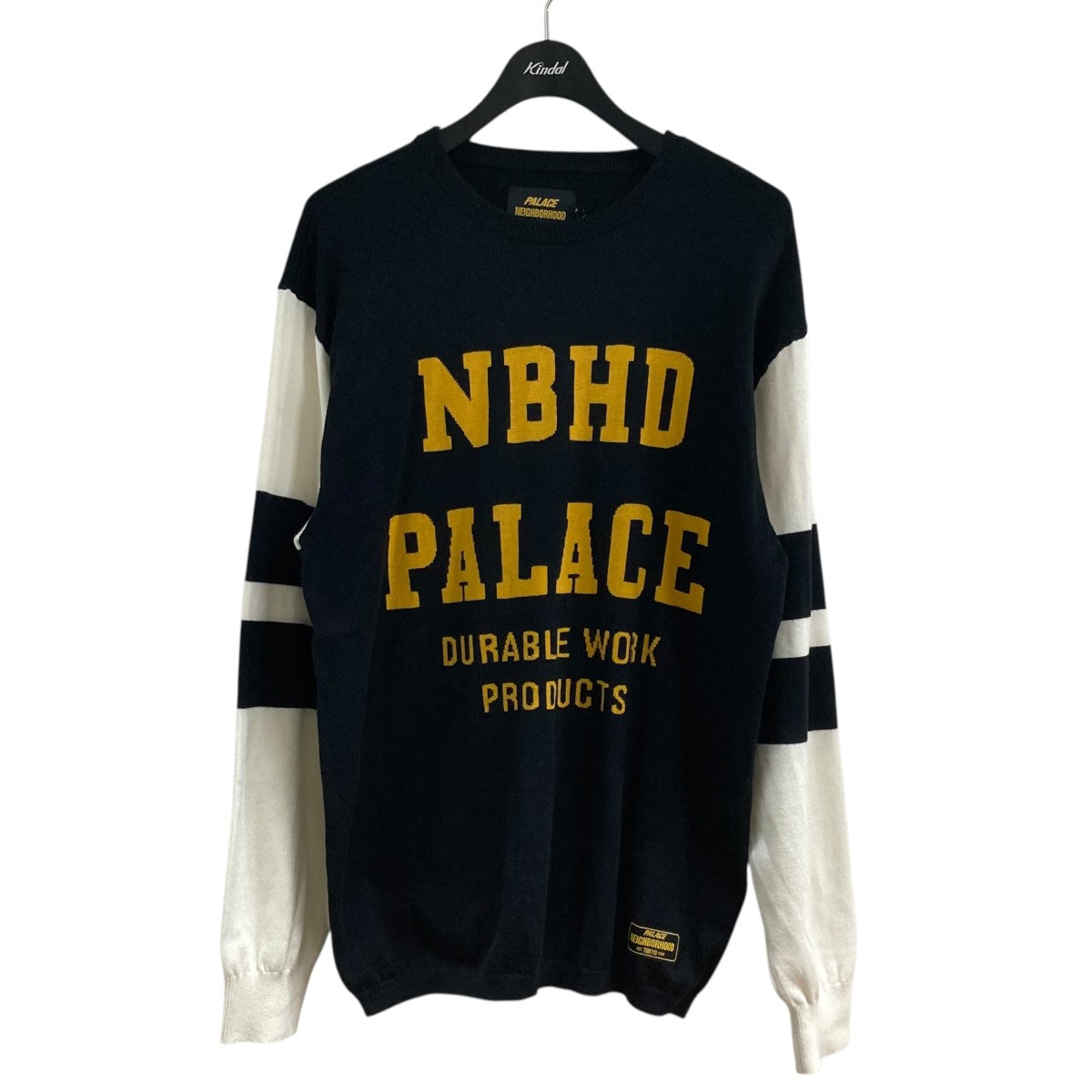 PALACE×NEIGHBORHOOD 25AW｢Knitted Moto Top｣薄手ニット ブラック