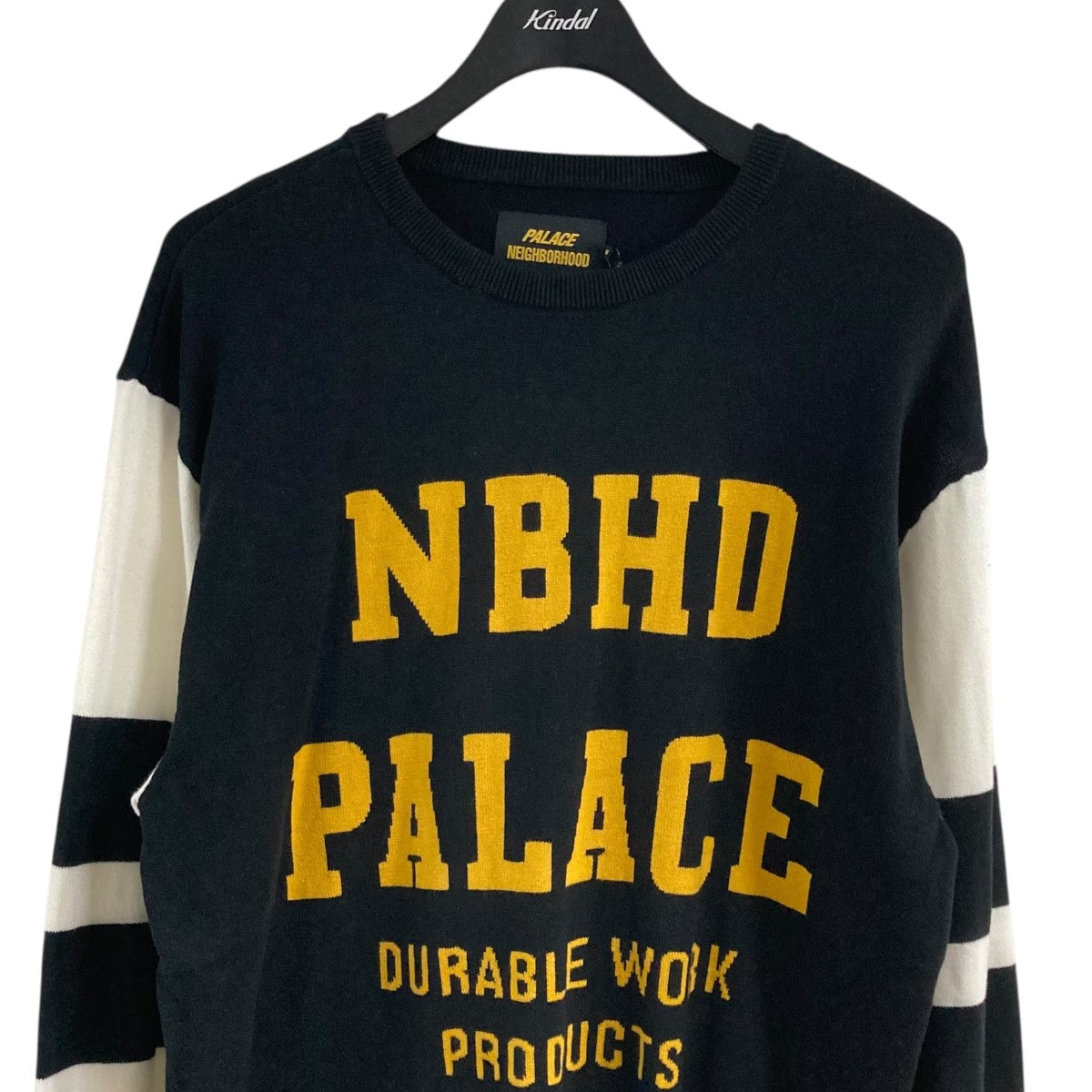 PALACE×NEIGHBORHOOD 25AW｢Knitted Moto Top｣薄手ニット ブラック
