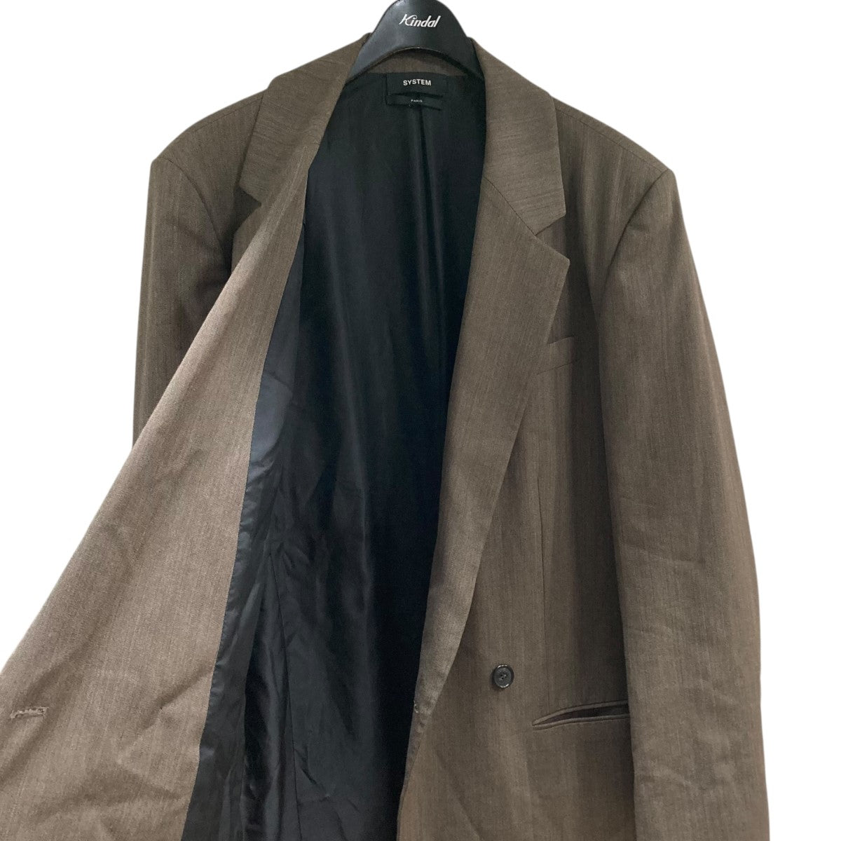 SYSTEM 23SSオーバーサイズダブルテーラードジャケットSH2F1WJCT01MP SG OVERSIZED DOUBLE JACKET 古着・中古-5枚目のアイテム画像