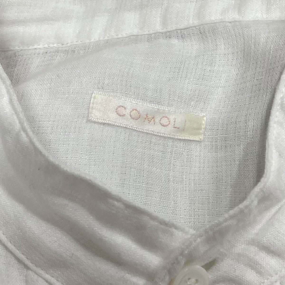 COMOLI 25SSリネンWクロス プルオーバーシャツB01-02007 古着・中古-5枚目のアイテム画像