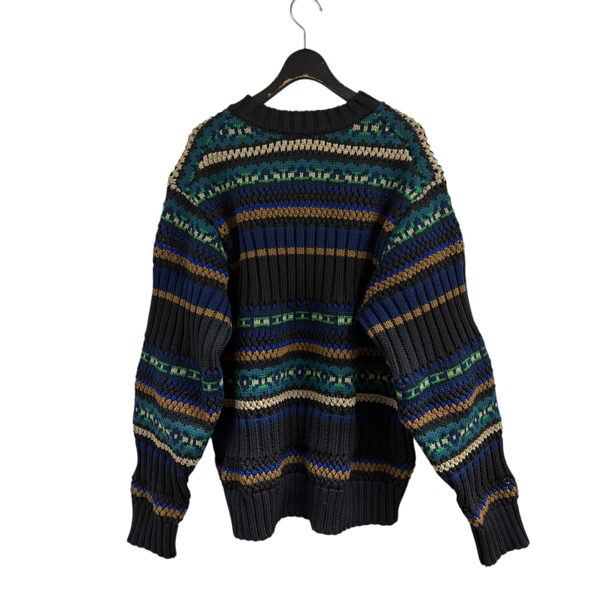 サカイ　sacai ニット sacai(サカイ) 22SS Rag Jacquard Knit Pullover ラグ ジャ