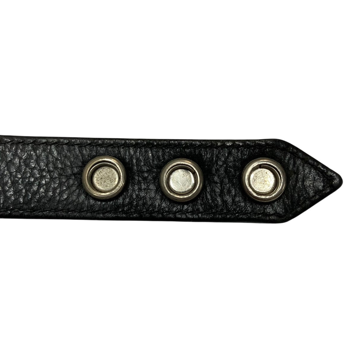 3クロスボタン2スナップレザーブレスレット