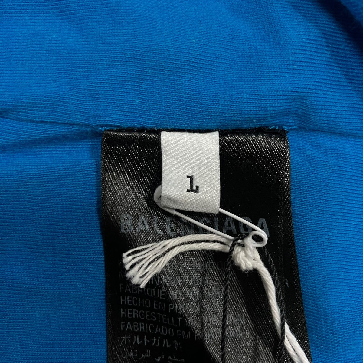 BALENCIAGA×adidas ロゴ刺繍Tシャツ 731769 ブルー サイズ 1｜【公式