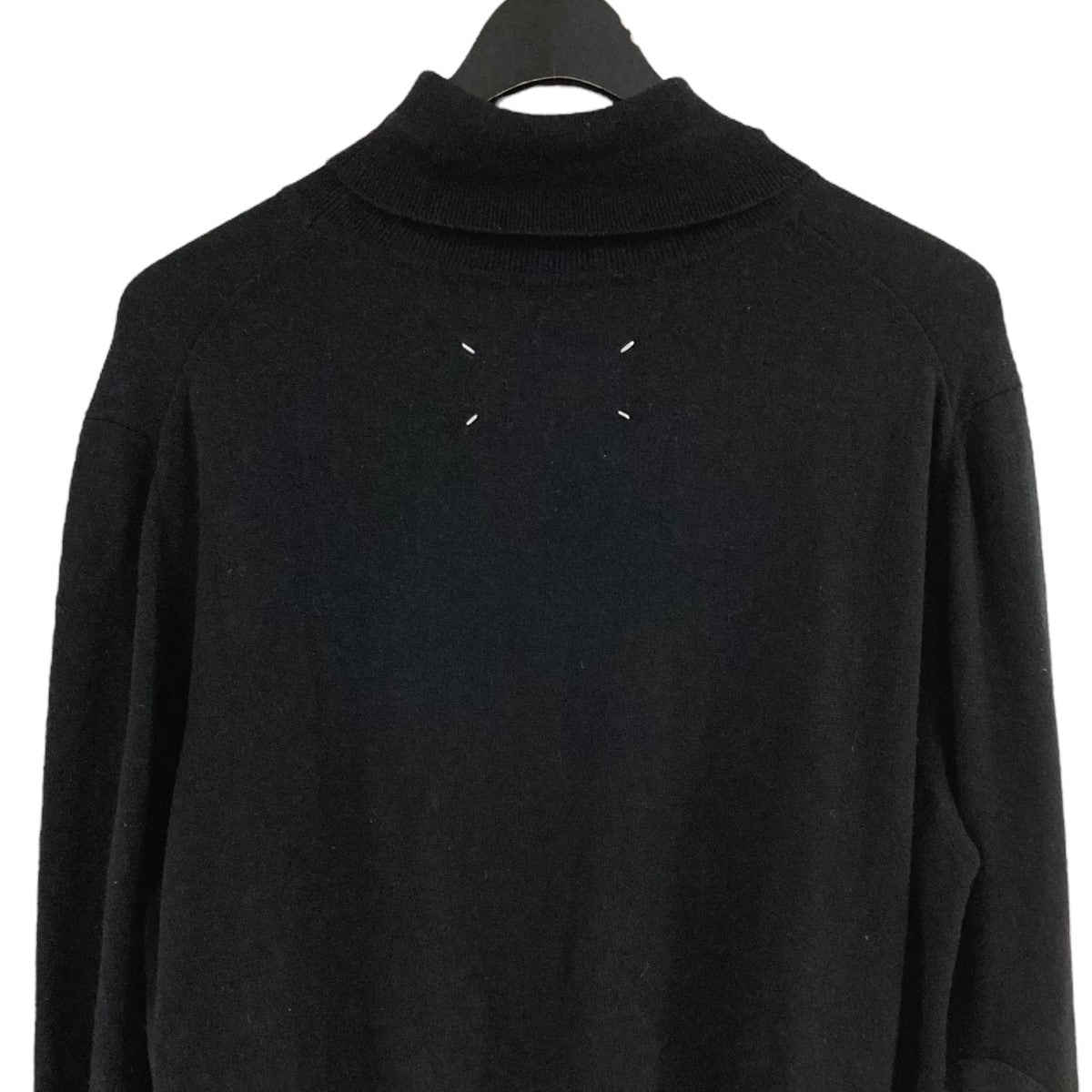 Maison Margiela エルボーパッチタートルネックニット 古着・中古-4枚目のアイテム画像