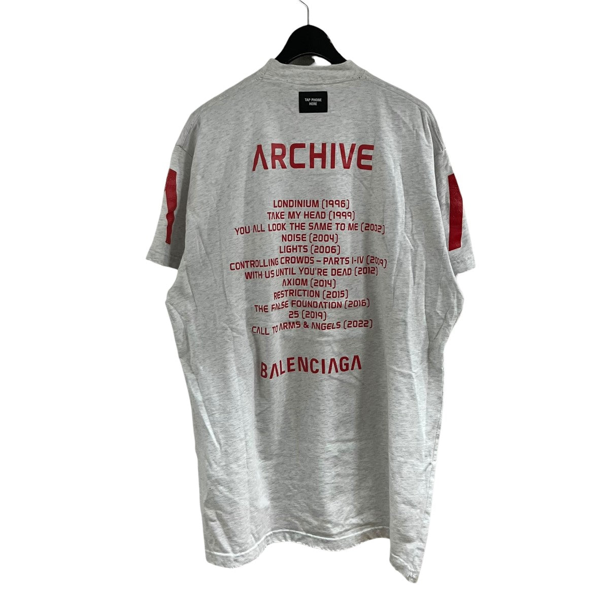 BALENCIAGA(バレンシアガ) ロゴプリントTシャツ 739028 ホワイト