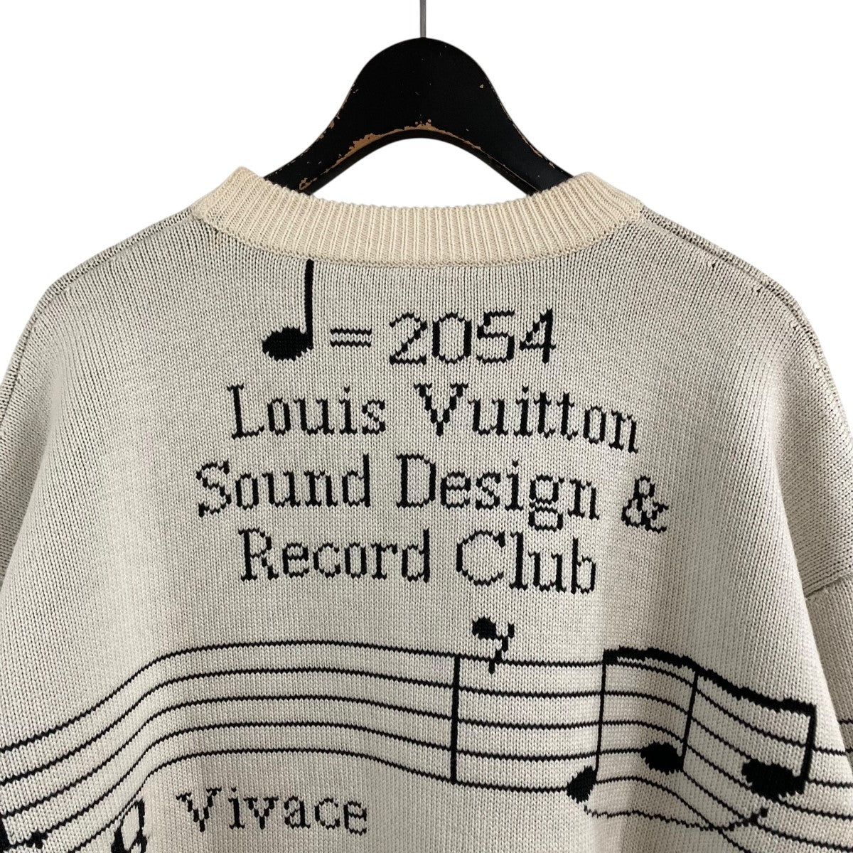 LOUIS VUITTON(ルイヴィトン) 音符ニットセーター HHK93W ホワイト
