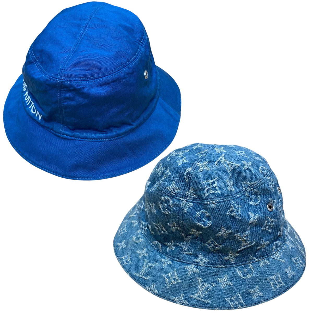 LOUIS VUITTON リバーシブルデニムバケットハット M76587 インディゴ