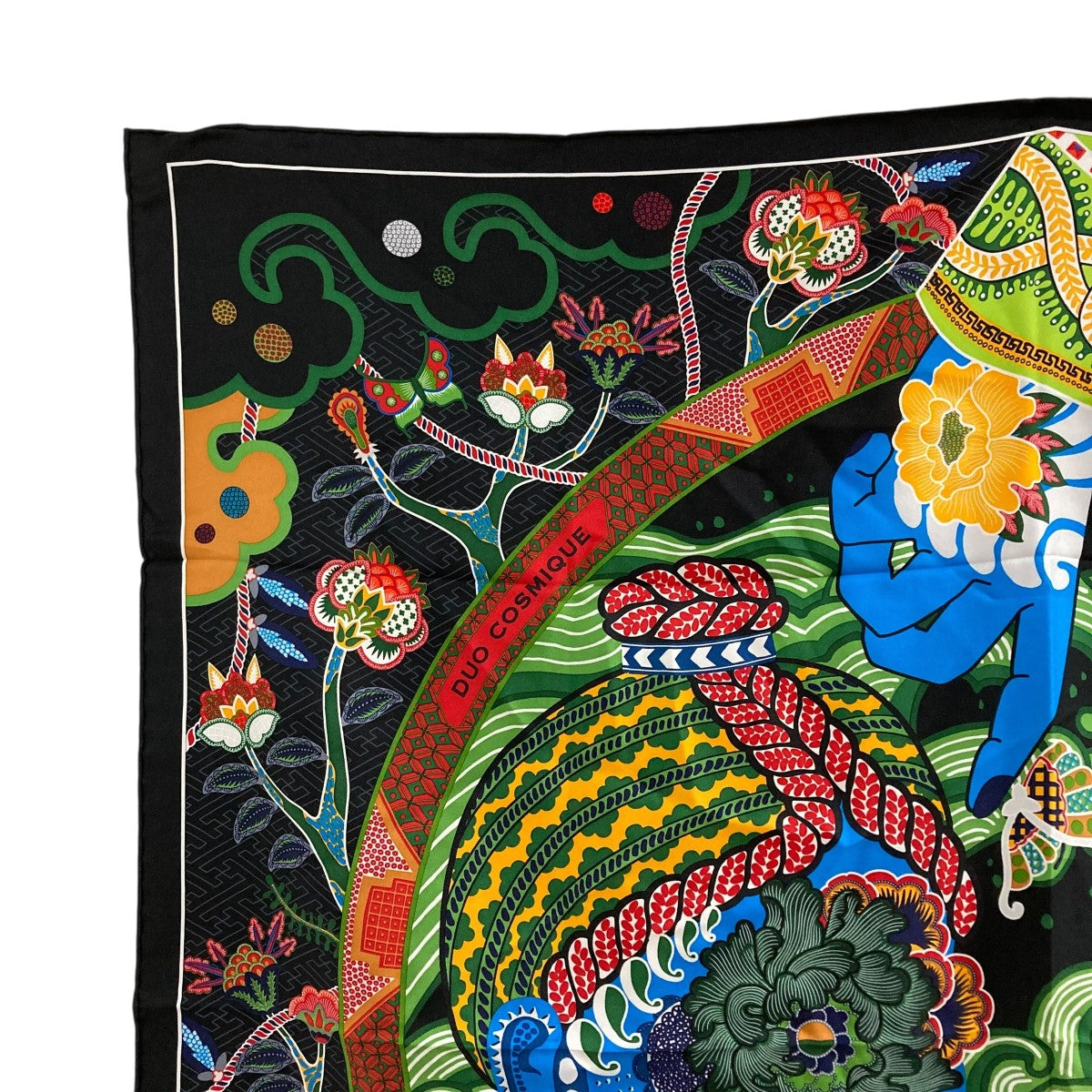 HERMES(エルメス) カレ90 デュオ コスミック シルク マルチカラー