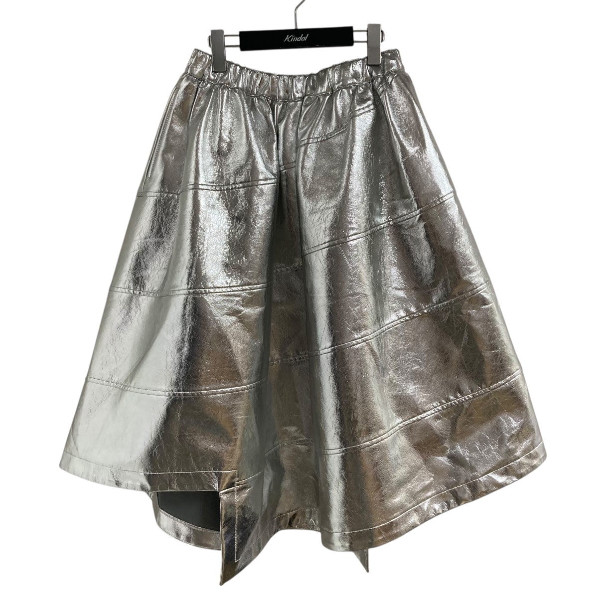 BLACK コムデギャルソン シルバーフレアスカート BLACK COMME des GARCONS(ブラックコムデギャルソン) メタリック