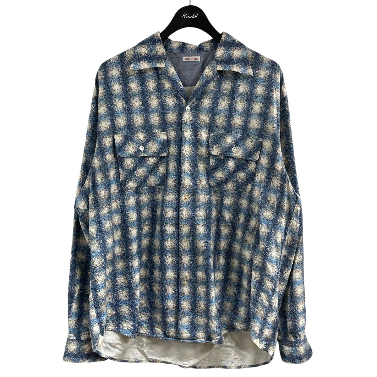 NICENESS KURT プリンテッドシルクシャツ 古着・中古-1枚目のアイテム画像