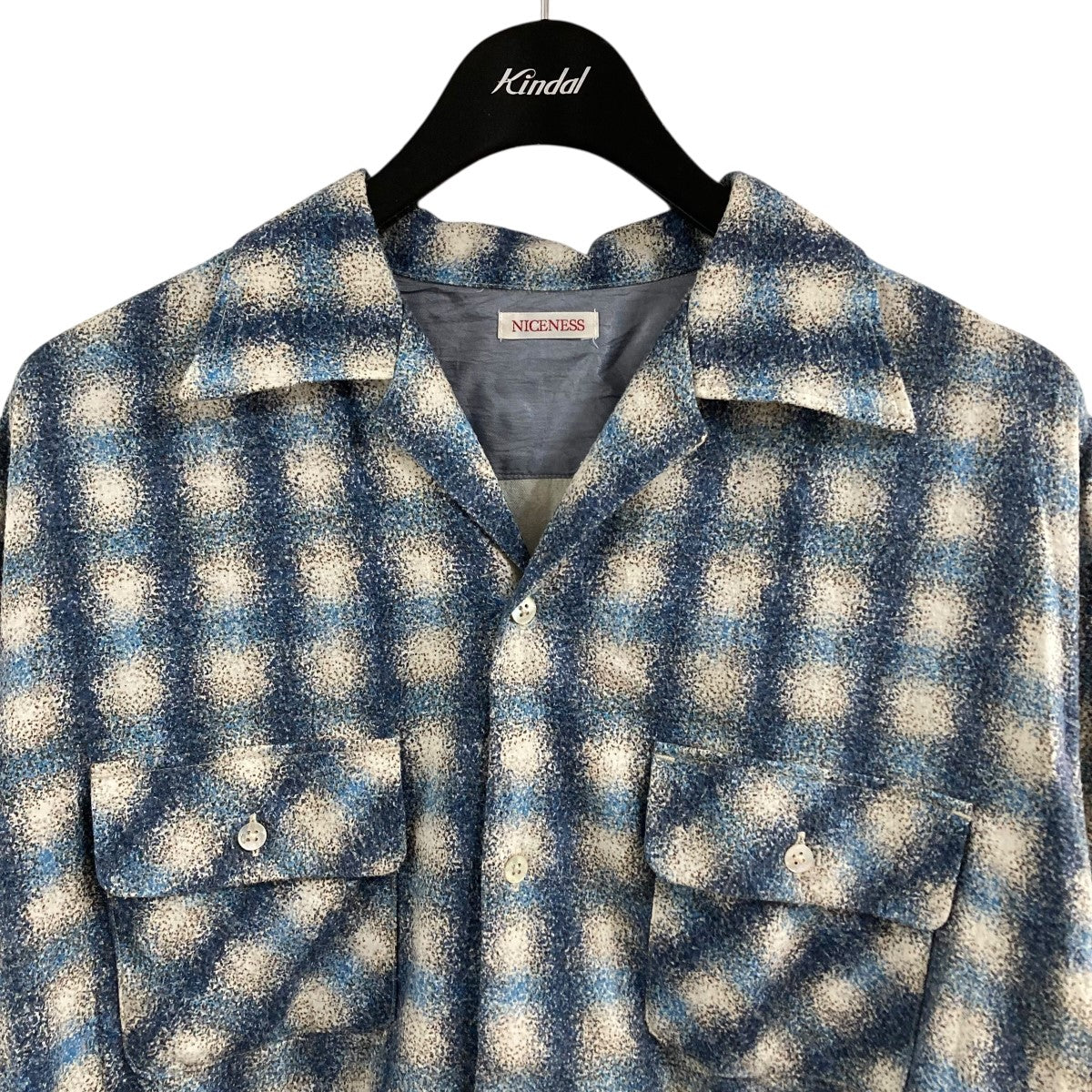 NICENESS KURT プリンテッドシルクシャツ 古着・中古-2枚目のアイテム画像