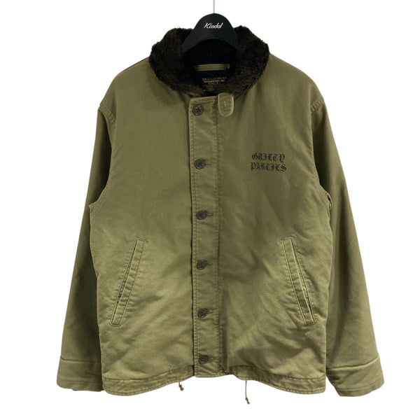 美品 WACKOMARIA N-1 デッキジャケット XLサイズ タグ付き WACKO MARIA(ワコマリア) N-1 デッキジャケット カーキ サイズ XL