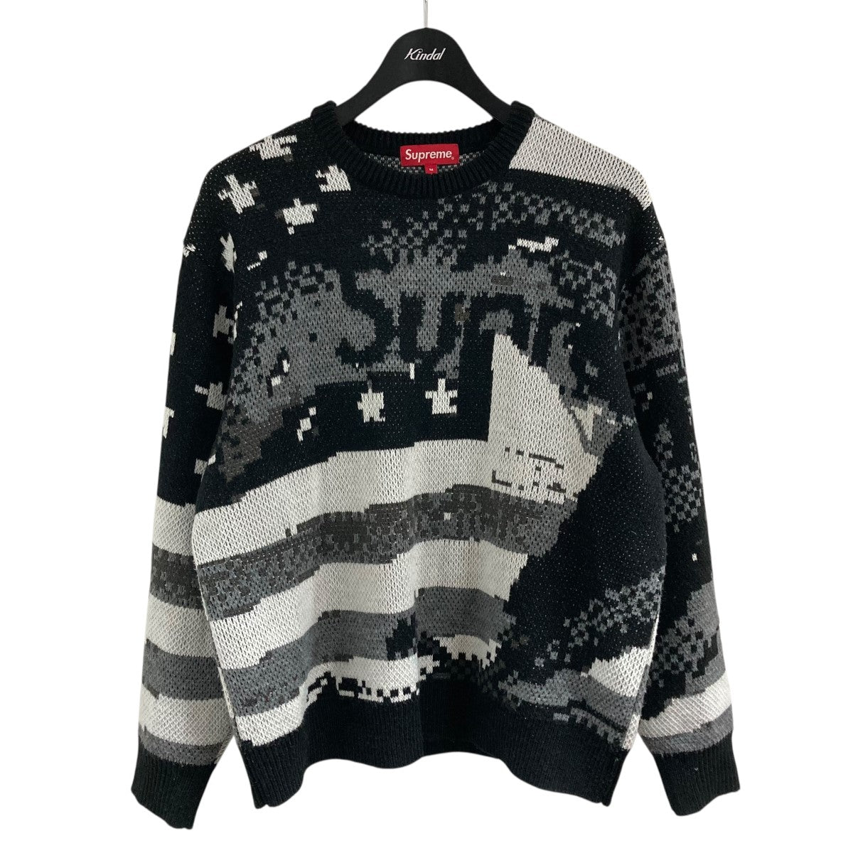 Supreme(シュプリーム) ニットセーター ブラック×グレー×ホワイト