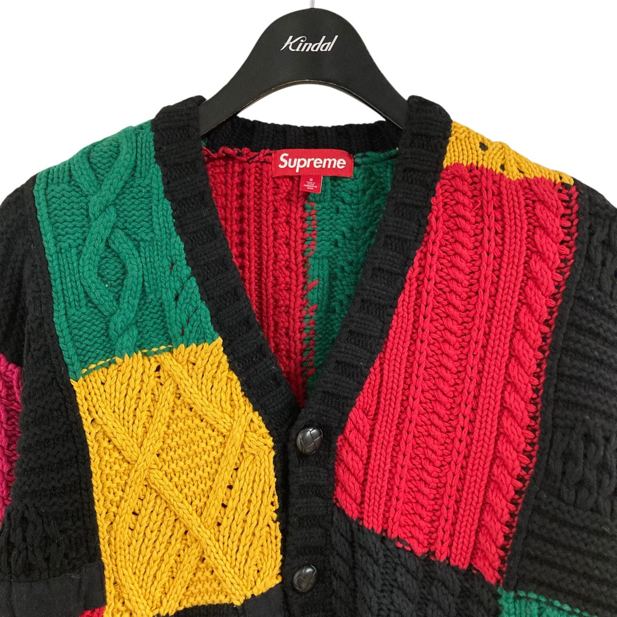 Supreme(シュプリーム) パッチワークケーブルニットカーディガン