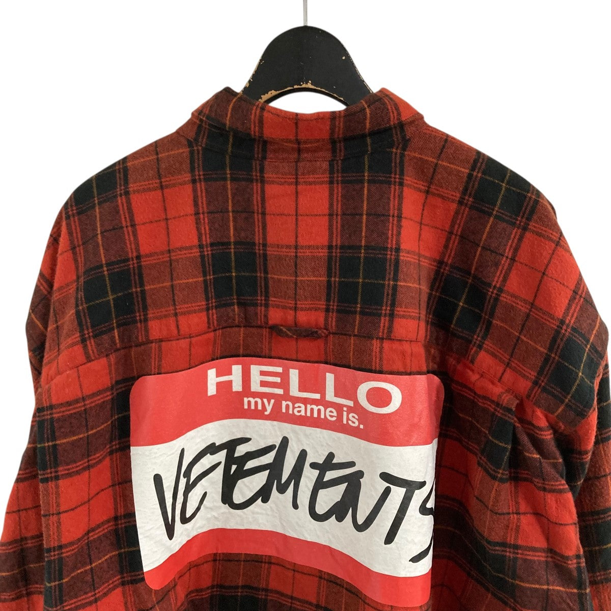 VETEMENTS(ヴェトモン) チェックシャツ UE52SH580R レッド サイズ L