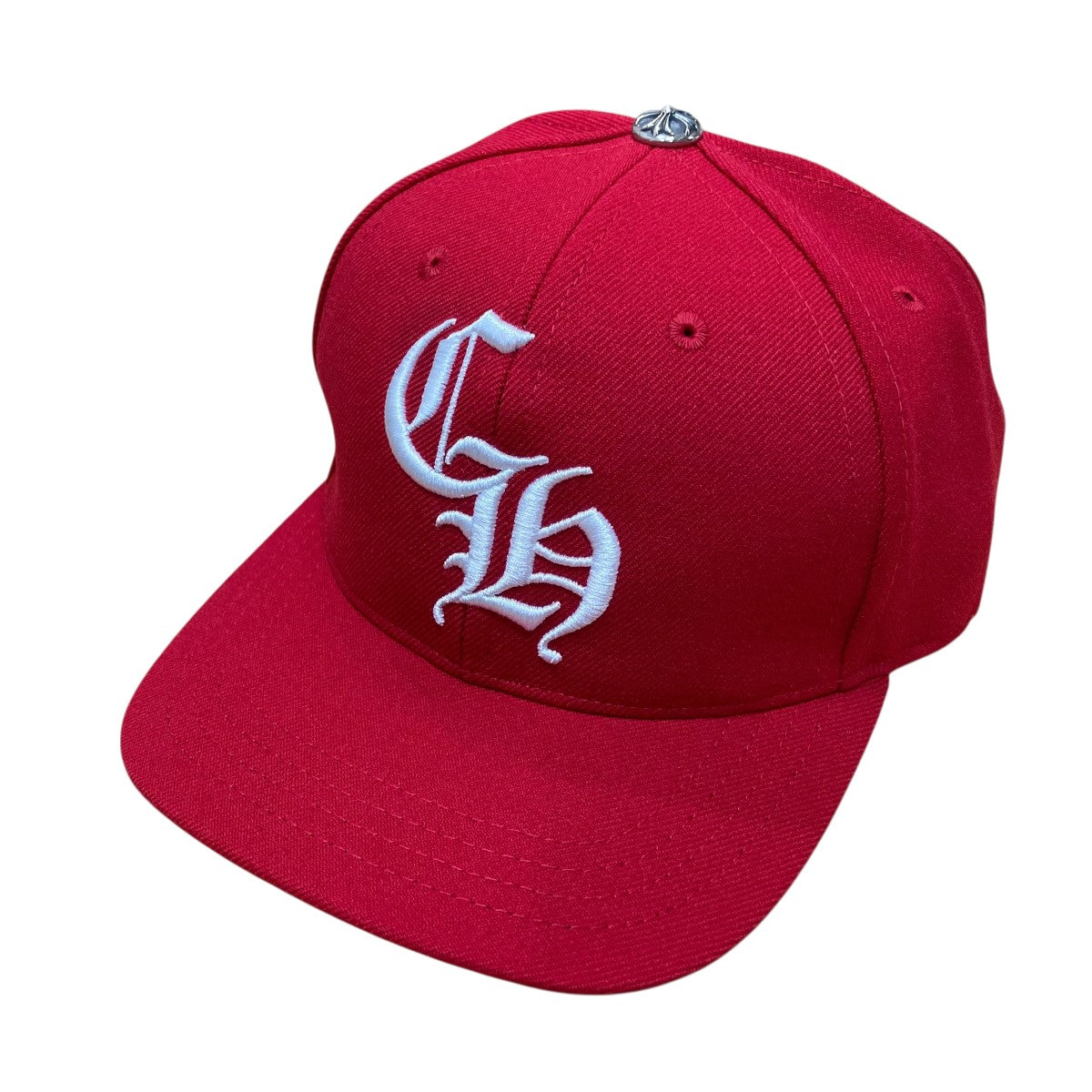 CHROME HEARTS 赤 ベースボールキャップ CHROME HEARTS(クロムハーツ) CHロゴ刺繍ベースボールキャップ レッド