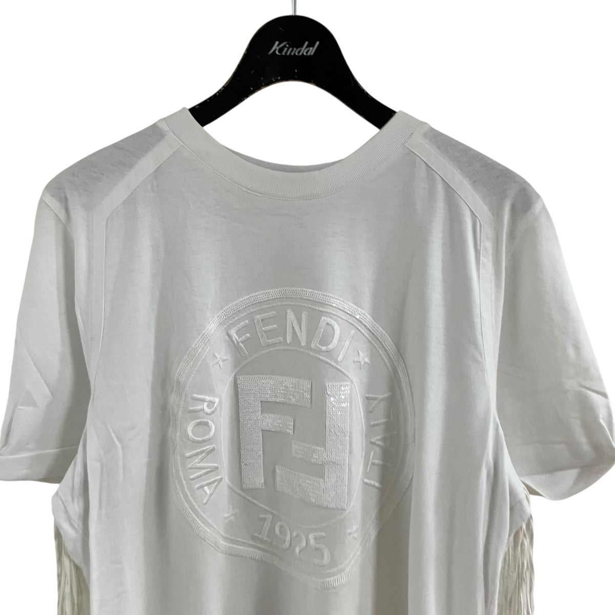 FENDI スパンコールロゴTシャツ 古着・中古-2枚目のアイテム画像