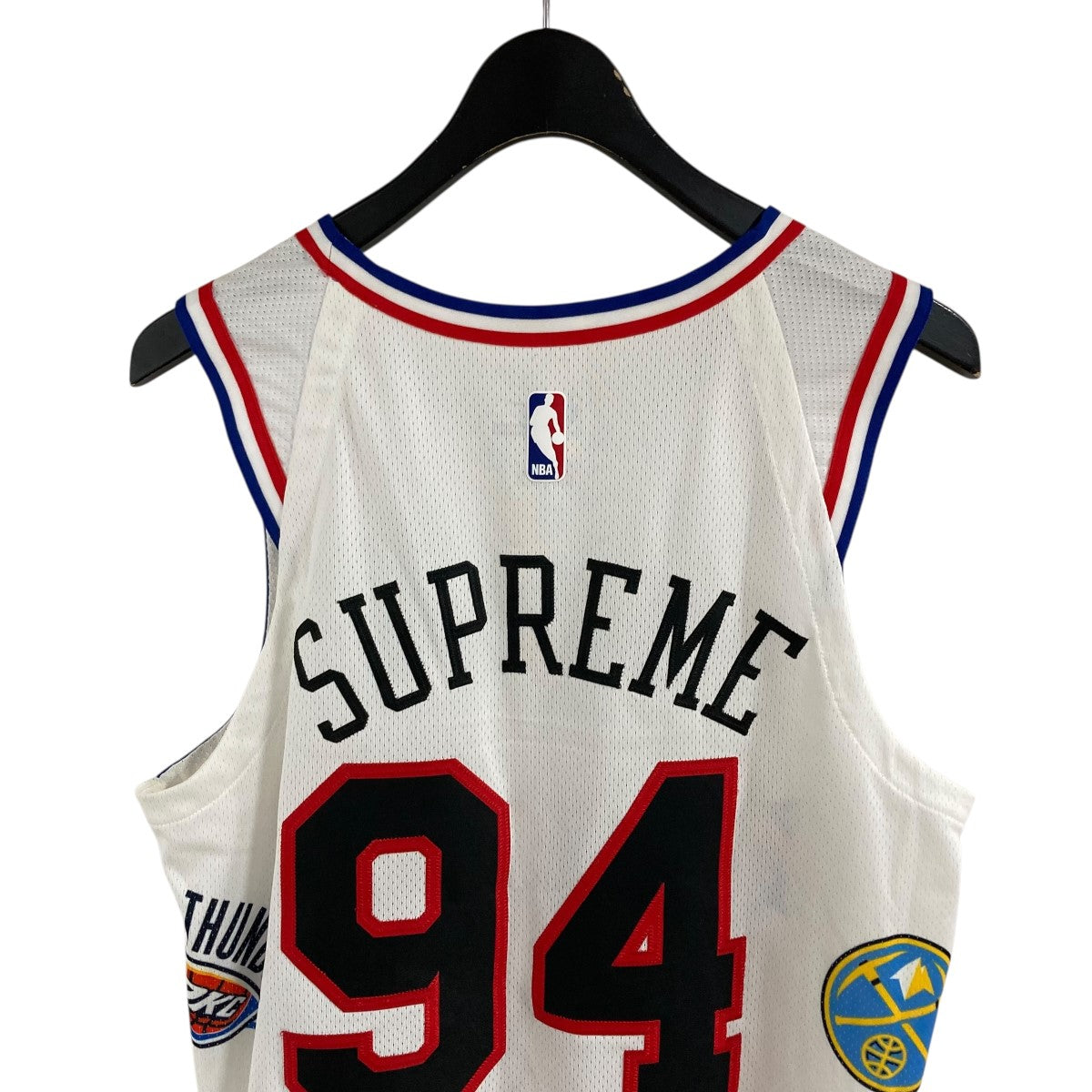 NIKE×Supreme バスケシャツ AQ4228-100 ホワイト×マルチカラー サイズ