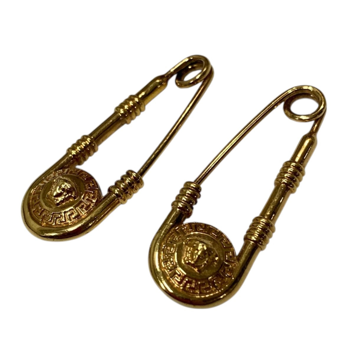 VERSACE(ヴェルサーチ) メデューサセーフティーピンピアス ゴールド