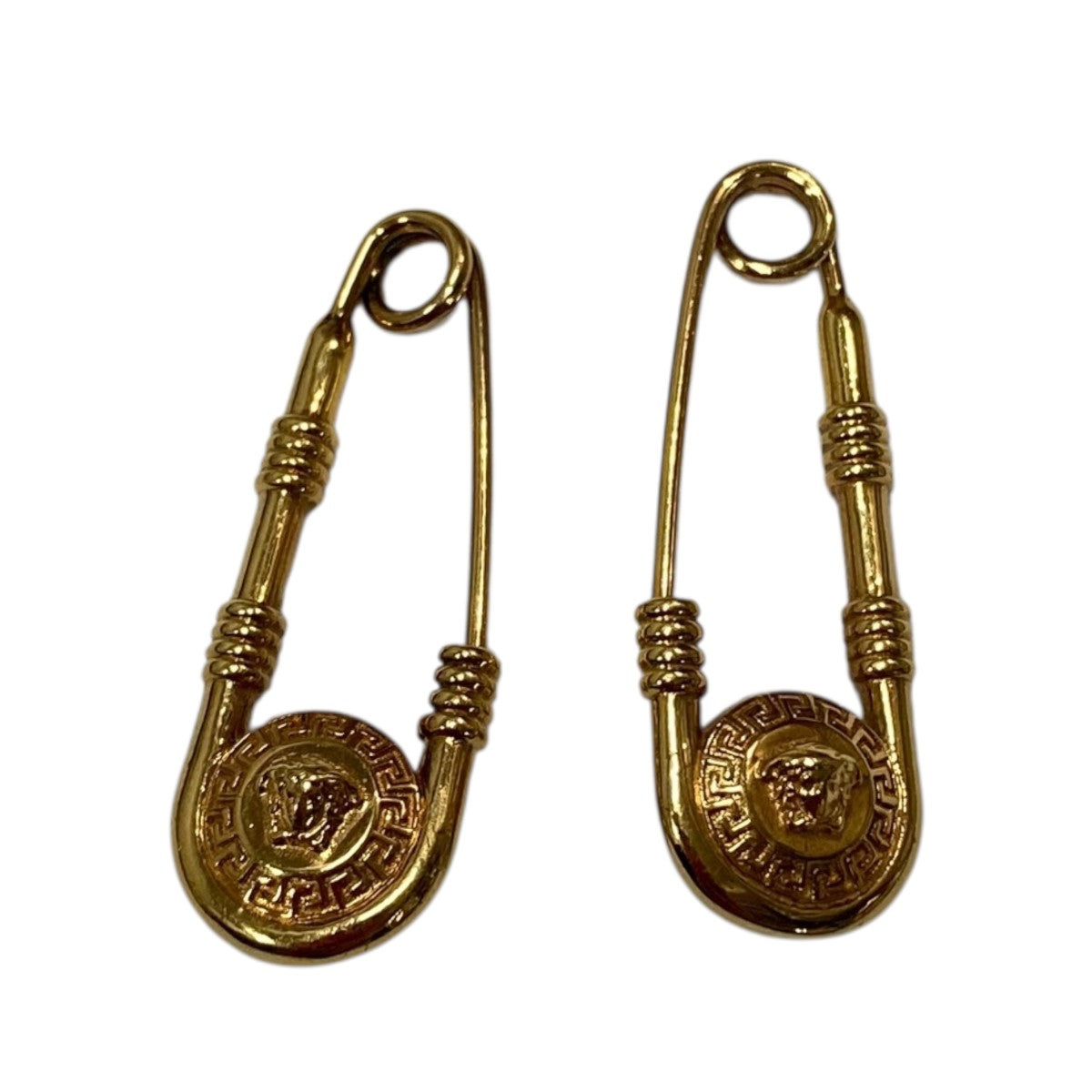 VERSACE(ヴェルサーチ) メデューサセーフティーピンピアス ゴールド